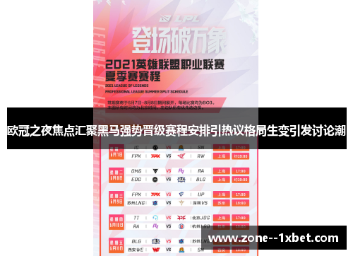 欧冠之夜焦点汇聚黑马强势晋级赛程安排引热议格局生变引发讨论潮